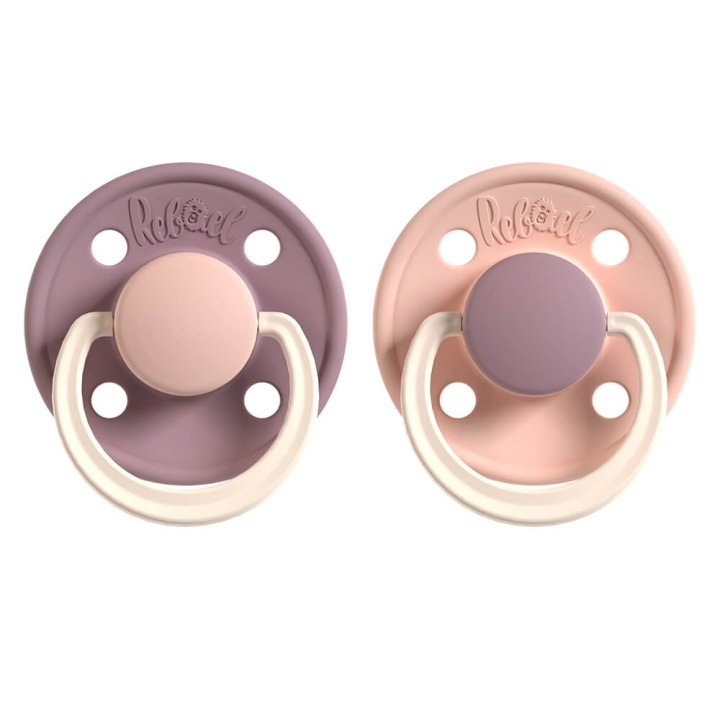 REBAEL Sutter 2-pak Størrelse 1 Misty Soft Mouse / Tornado Plum Mouse i gruppen LEGETØJ, BØRN & BABY / Pleje, sundhed og hygiejne / Sutter & Tandringe hos TP E-commerce Nordic AB (C17225)
