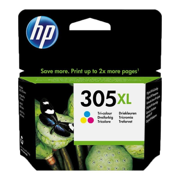 HP Blæk 3YM63AE 305XL Tri-colour Cyan Magenta Gul i gruppen COMPUTERTILBEHØR / Printere og tilbehør / Blæk og toner / Blækpatroner / HP hos TP E-commerce Nordic AB (C17262)