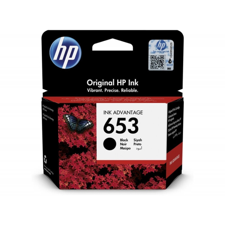 HP Ink 3YM75AE 653 Black i gruppen COMPUTERTILBEHØR / Printere og tilbehør / Blæk og toner / Blækpatroner / HP hos TP E-commerce Nordic AB (C17265)