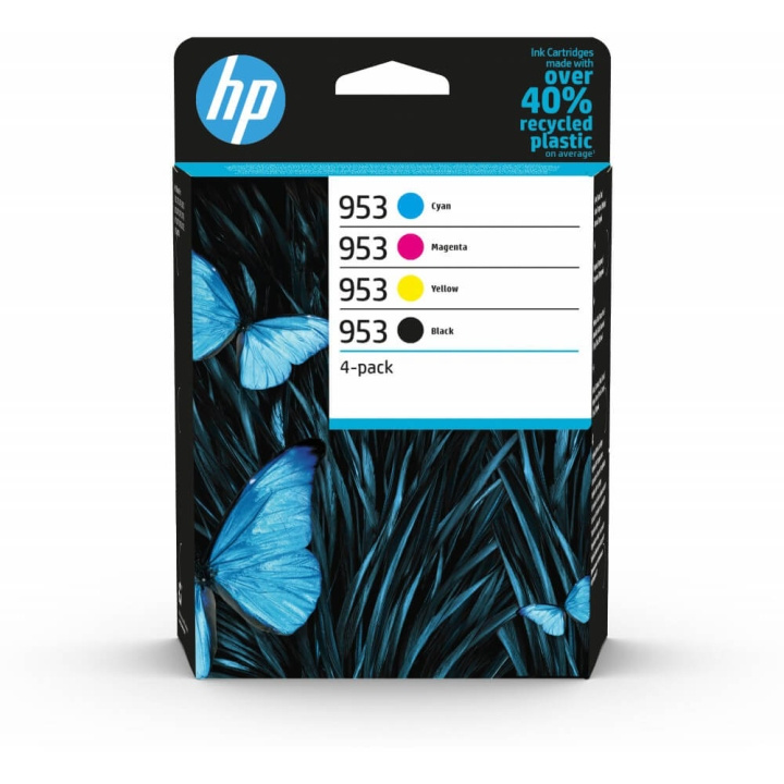 HP Blæk Multipak 6ZC69AE 953 Sort Cyan Magenta Gul i gruppen COMPUTERTILBEHØR / Printere og tilbehør / Blæk og toner / Blækpatroner / HP hos TP E-commerce Nordic AB (C17268)