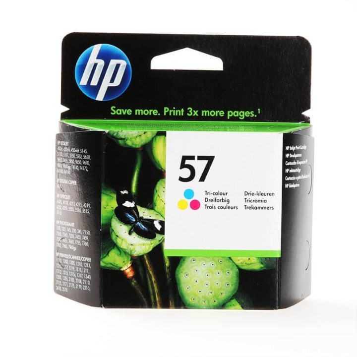 HP Blæk C6657AE 57 Tri-colour Cyan Magenta Gul i gruppen COMPUTERTILBEHØR / Printere og tilbehør / Blæk og toner / Blækpatroner / HP hos TP E-commerce Nordic AB (C17279)