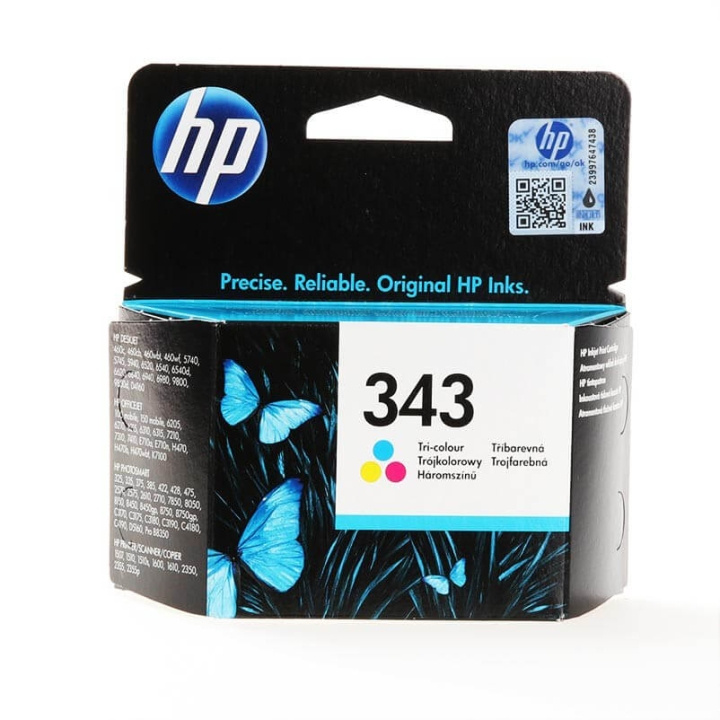 HP Blæk C8766EE 343 Tri-colour Cyan Magenta Gul i gruppen COMPUTERTILBEHØR / Printere og tilbehør / Blæk og toner / Blækpatroner / HP hos TP E-commerce Nordic AB (C17281)