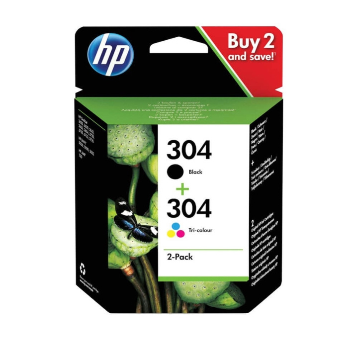 HP Blæk Multipak 3JB05AE 304 Sort Cyan Magenta Gul i gruppen COMPUTERTILBEHØR / Printere og tilbehør / Blæk og toner / Blækpatroner / HP hos TP E-commerce Nordic AB (C17355)