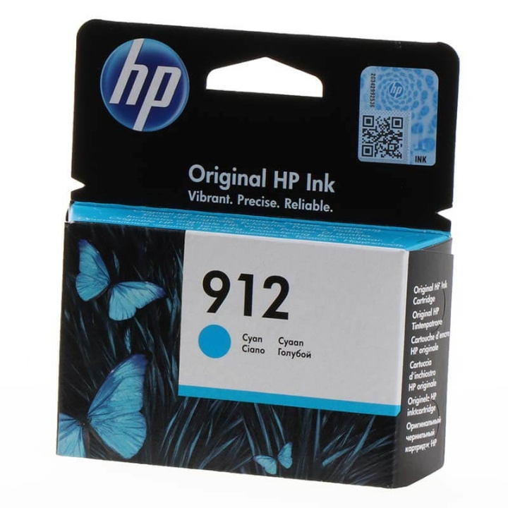 HP Blæk 3YL77AE 912 Cyan i gruppen COMPUTERTILBEHØR / Printere og tilbehør / Blæk og toner / Blækpatroner / HP hos TP E-commerce Nordic AB (C17356)