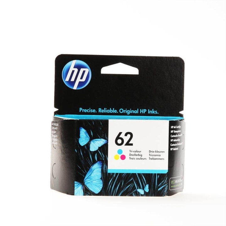 HP Blæk C2P06AE 62 Tri-colour Cyan Magenta Gul i gruppen COMPUTERTILBEHØR / Printere og tilbehør / Blæk og toner / Blækpatroner / HP hos TP E-commerce Nordic AB (C17374)