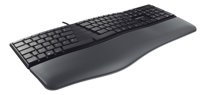 Cherry KC 4500 Ergo keyboard, ergonomic designed keyboard, black i gruppen COMPUTERTILBEHØR / Mus og tastatur / Tastatur / Med ledning hos TP E-commerce Nordic AB (C17601)