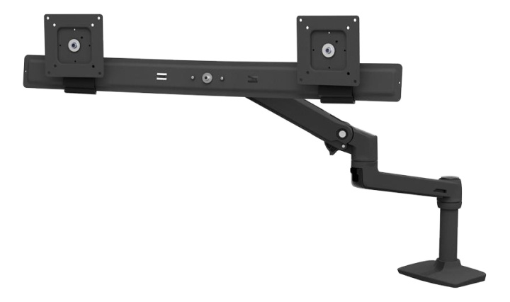Ergotron LX Desk Dual Direct Arm (matte black) i gruppen COMPUTERTILBEHØR / Monitor / Monitor arme og beslag hos TP E-commerce Nordic AB (C17638)