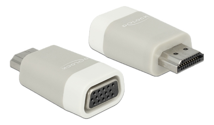 Delock Adapter HDMI-A male > VGA female i gruppen COMPUTERTILBEHØR / Kabler og adaptere / VGA / Adaptere hos TP E-commerce Nordic AB (C17666)
