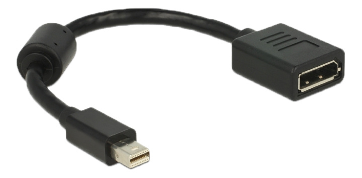 Delock Adapter mini Displayport 1.2 male > Displayport female 4K black i gruppen COMPUTERTILBEHØR / Kabler og adaptere / DisplayPort / Adaptere hos TP E-commerce Nordic AB (C17668)