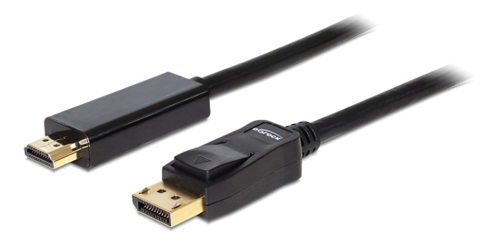 Delock Cable Displayport 1.1 male > High Speed HDMI-A male passive 2 m i gruppen COMPUTERTILBEHØR / Kabler og adaptere / DisplayPort / Kabler hos TP E-commerce Nordic AB (C17674)