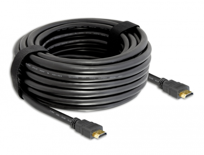 Delock Cable High Speed HDMI with Ethernet – HDMI A male > HDMI A male i gruppen HJEMMEELEKTRONIK / Kabler og adaptere / HDMI / Kabler hos TP E-commerce Nordic AB (C17677)