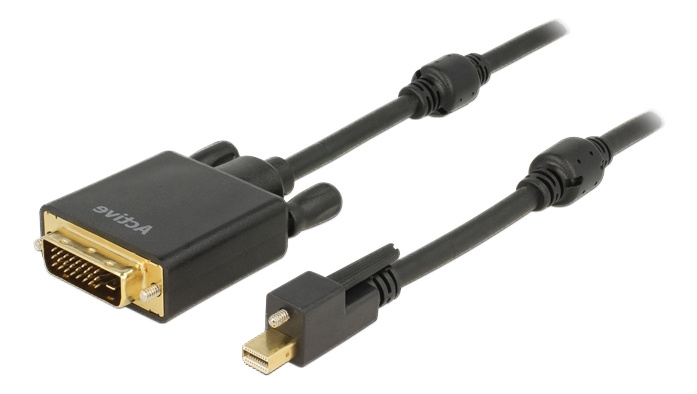 Delock Cable mini Displayport 1.2 male with screw > DVI male 4K Active i gruppen COMPUTERTILBEHØR / Kabler og adaptere / DisplayPort / Kabler hos TP E-commerce Nordic AB (C17681)