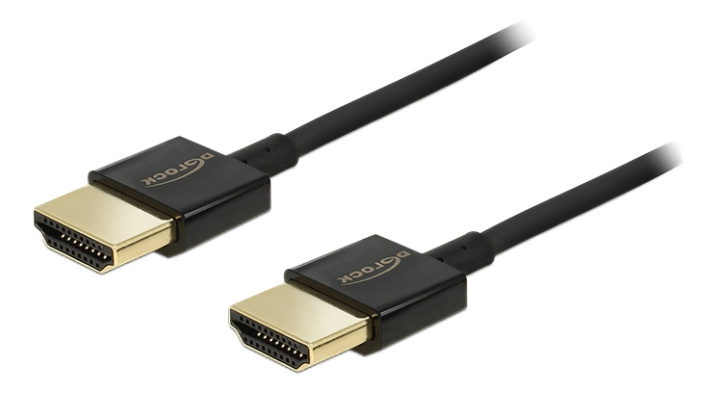 Delock Cable High Speed HDMI with Ethernet - HDMI-A male > HDMI-A male i gruppen HJEMMEELEKTRONIK / Kabler og adaptere / HDMI / Kabler hos TP E-commerce Nordic AB (C17684)