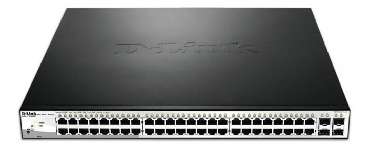 D-LINK 52-Port PoE Gigabit Smart Switch 370W PoE i gruppen COMPUTERTILBEHØR / Netværk / Switches hos TP E-commerce Nordic AB (C17792)