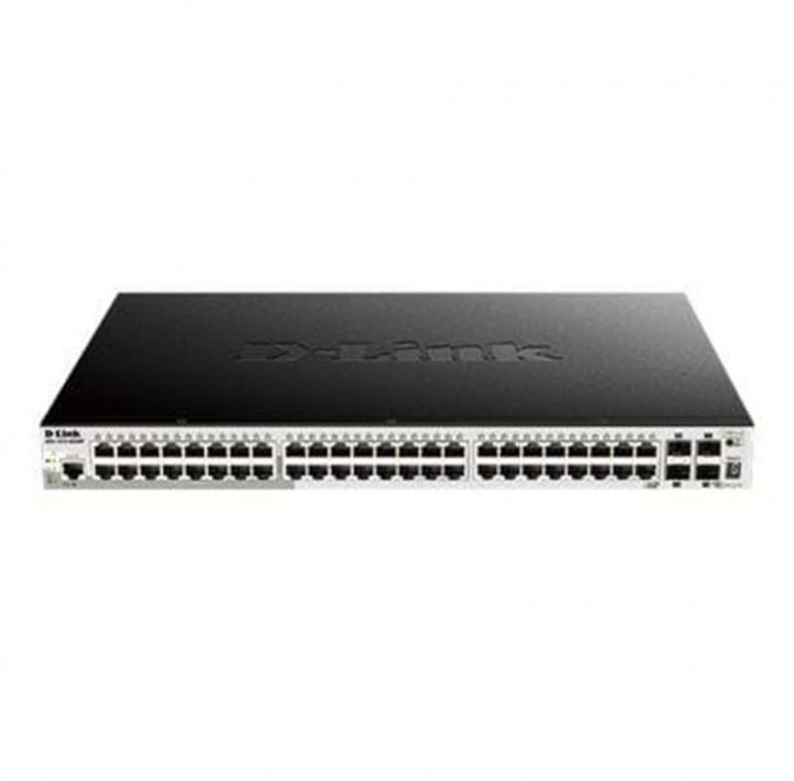D-Link 52-Port Gigabit Stackable POE Smart Managed Switch including 4 i gruppen COMPUTERTILBEHØR / Netværk / Switches hos TP E-commerce Nordic AB (C17795)