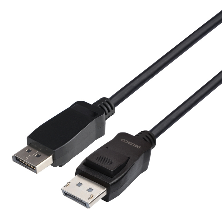 DELTACO DisplayPort cable, DP 1.4, 8K@60Hz, 1m, black i gruppen COMPUTERTILBEHØR / Kabler og adaptere / DisplayPort / Kabler hos TP E-commerce Nordic AB (C17845)