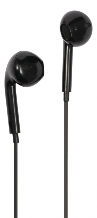 STREETZ Semi-in-ear earphones, 3-button, USB-C, black i gruppen HJEMMEELEKTRONIK / Lyd & billede / Hovedtelefoner & Tilbehør / Hovedtelefoner hos TP E-commerce Nordic AB (C17914)
