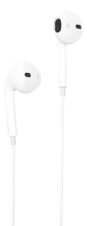 STREETZ Semi-in-ear earphones, 3-button, USB-C, white i gruppen HJEMMEELEKTRONIK / Lyd & billede / Hovedtelefoner & Tilbehør / Hovedtelefoner hos TP E-commerce Nordic AB (C17915)