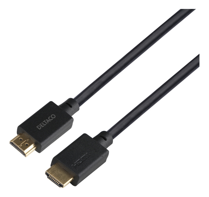 DELTACO ULTRA High Speed HDMI-cable, 48Gbps, 1m, black i gruppen HJEMMEELEKTRONIK / Kabler og adaptere / HDMI / Kabler hos TP E-commerce Nordic AB (C17917)