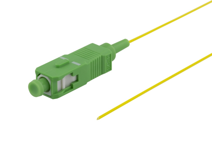 DELTACO OS2 fiber pigtail, SC, simplex, APC, 9/125, 1.5m i gruppen COMPUTERTILBEHØR / Kabler og adaptere / Netværkskabler / Fiberkabling hos TP E-commerce Nordic AB (C17990)