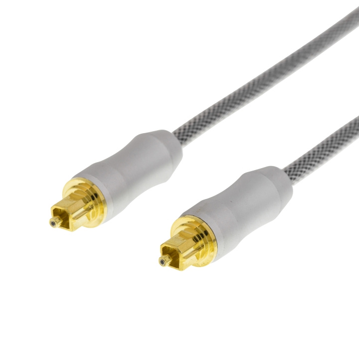 DELTACO PRIME High End Toslink Cable, optisk kabel til digital lyd, To i gruppen HJEMMEELEKTRONIK / Kabler og adaptere / Audio Digital hos TP E-commerce Nordic AB (C18134)