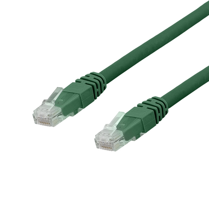 DELTACO U/UTP Cat6a patchkabel, LSZH, 0,3m, Green i gruppen COMPUTERTILBEHØR / Kabler og adaptere / Netværkskabler / Cat6 hos TP E-commerce Nordic AB (C18141)