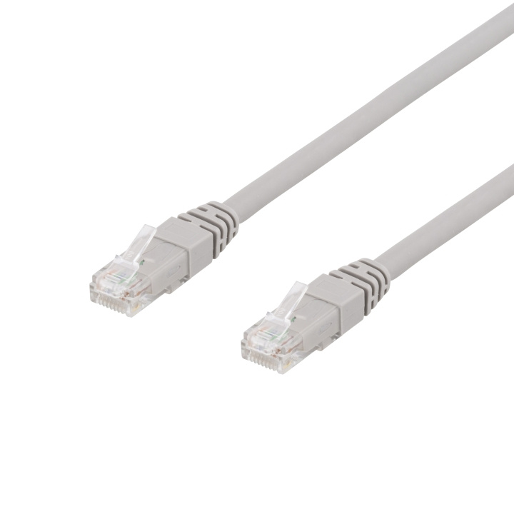 DELTACO U/UTP Cat6a patch cable, 1,5m, 500MHz, LSZH, gray i gruppen COMPUTERTILBEHØR / Kabler og adaptere / Netværkskabler / Cat6 hos TP E-commerce Nordic AB (C18175)