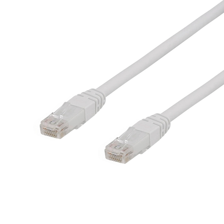 DELTACO U/UTP Cat6a patchkabel, 20m, 500MHz, Delta-certificeret, hvid i gruppen COMPUTERTILBEHØR / Kabler og adaptere / Netværkskabler / Cat6 hos TP E-commerce Nordic AB (C18209)