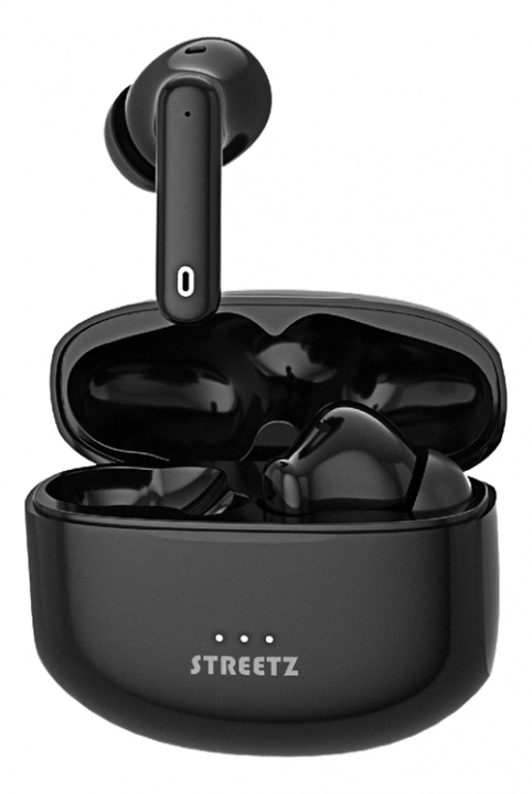 STREETZ True Wireless Stereo, ANC, in-ear, matte black i gruppen HJEMMEELEKTRONIK / Lyd & billede / Hovedtelefoner & Tilbehør / Hovedtelefoner hos TP E-commerce Nordic AB (C18263)