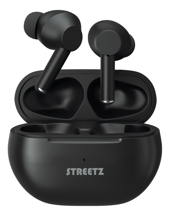 STREETZ True Wireless Stereo, in-ear, matte black i gruppen HJEMMEELEKTRONIK / Lyd & billede / Hovedtelefoner & Tilbehør / Hovedtelefoner hos TP E-commerce Nordic AB (C18264)