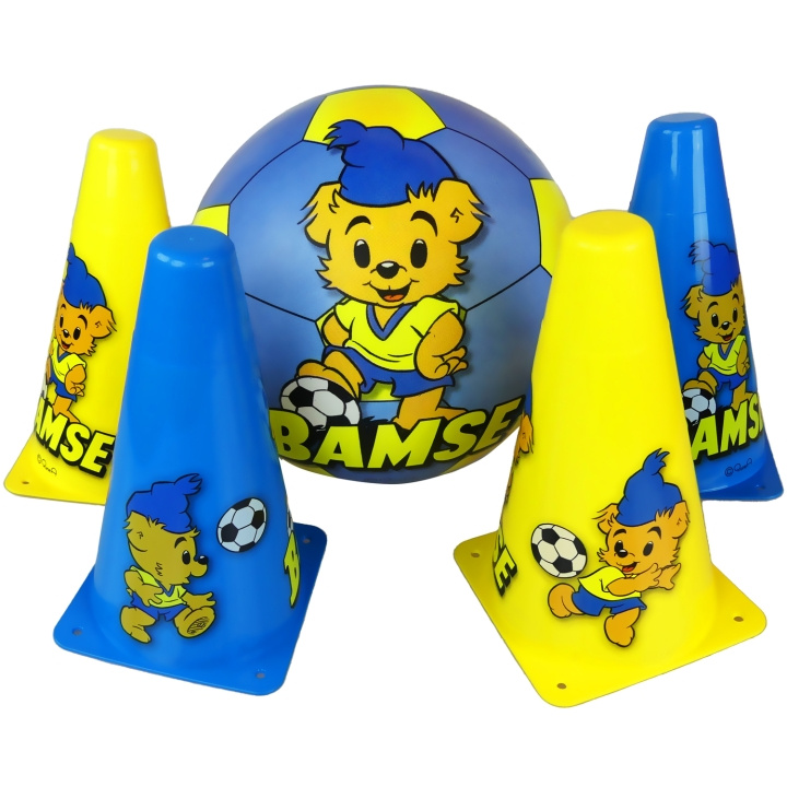 SportMe Bamse Fotbollskit med Koner i gruppen LEGETØJ, BØRN & BABY / Udeleg & Sport / Sport og spil hos TP E-commerce Nordic AB (C18450)