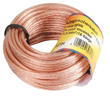 Hama Högtalarkabel 2x1.5mm2 Transparent 5m i gruppen HJEMMEELEKTRONIK / Kabler og adaptere / Højttalerkabler hos TP E-commerce Nordic AB (C18467)