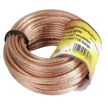 Hama Högtalarkabel 2x1.5mm2 Transparent 10m i gruppen HJEMMEELEKTRONIK / Kabler og adaptere / Højttalerkabler hos TP E-commerce Nordic AB (C18468)