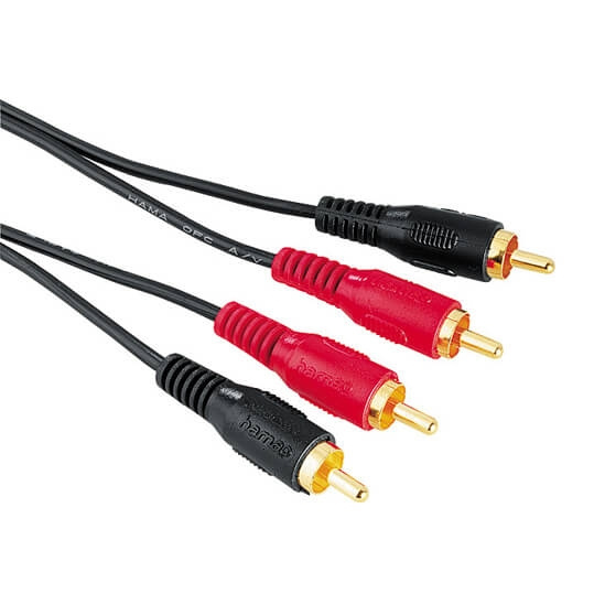Hama Audio Kabel 2 Phono-2 Phono 10,0m Guldbelagt ST i gruppen HJEMMEELEKTRONIK / Kabler og adaptere / RCA / Kabler hos TP E-commerce Nordic AB (C18475)