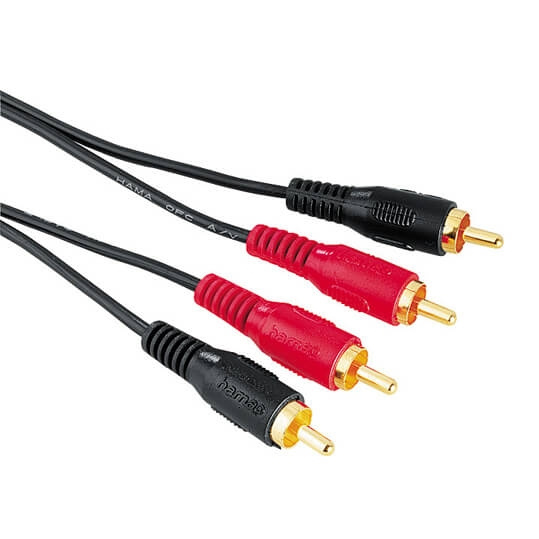 Hama Kabel 2xRCA-2xRCA Guld Svart 10m i gruppen HJEMMEELEKTRONIK / Kabler og adaptere / RCA / Kabler hos TP E-commerce Nordic AB (C18475)