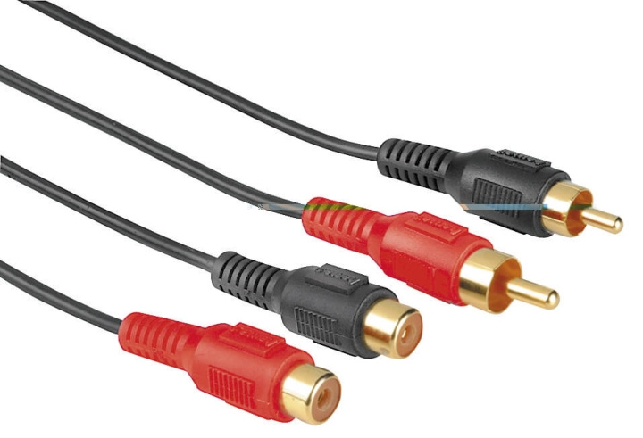 Hama Kabel 2xRCA-2xRCA Förlängning Svart 10m i gruppen HJEMMEELEKTRONIK / Kabler og adaptere / RCA / Kabler hos TP E-commerce Nordic AB (C18476)