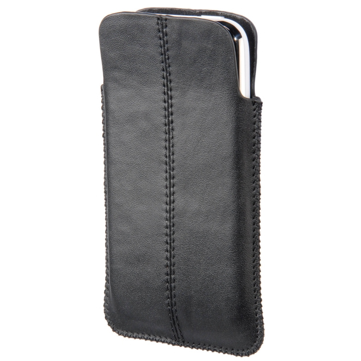 Hama Mobiltaske Sleeve Læder Universal Sort i gruppen SMARTPHONES & TABLETS / Mobil Beskyttelse / Universal Beskyttelse / Cover hos TP E-commerce Nordic AB (C18494)