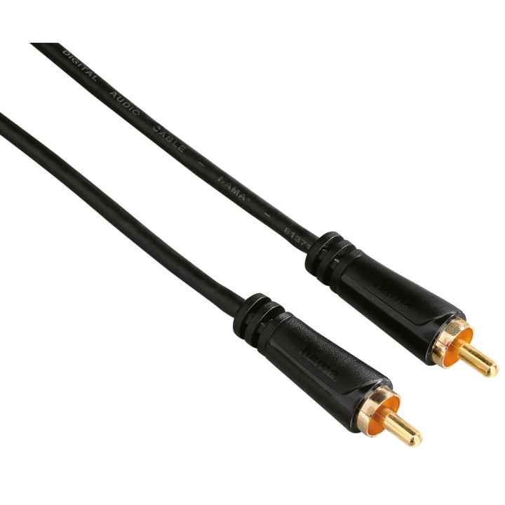 Hama Kabel Audio 1xRCA-1xRCA Guld Svart 1.5m i gruppen HJEMMEELEKTRONIK / Kabler og adaptere / RCA / Kabler hos TP E-commerce Nordic AB (C18503)