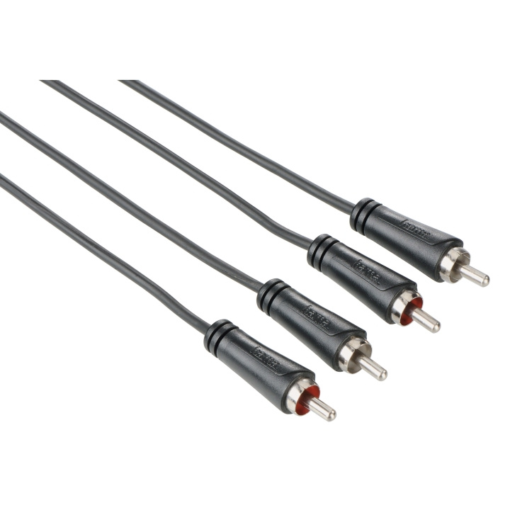 Hama Kabel Audio 2xRCA-2xRCA Svart 3m i gruppen HJEMMEELEKTRONIK / Kabler og adaptere / RCA / Kabler hos TP E-commerce Nordic AB (C18505)