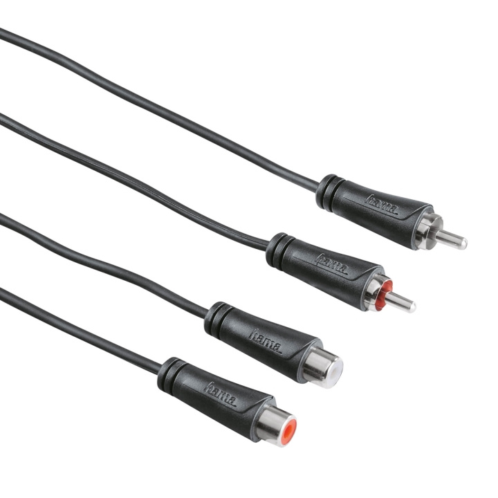 Hama Kabel Audio 2xRCA-2xRCA Förlängning Svart 1.5m i gruppen HJEMMEELEKTRONIK / Kabler og adaptere / RCA / Kabler hos TP E-commerce Nordic AB (C18506)