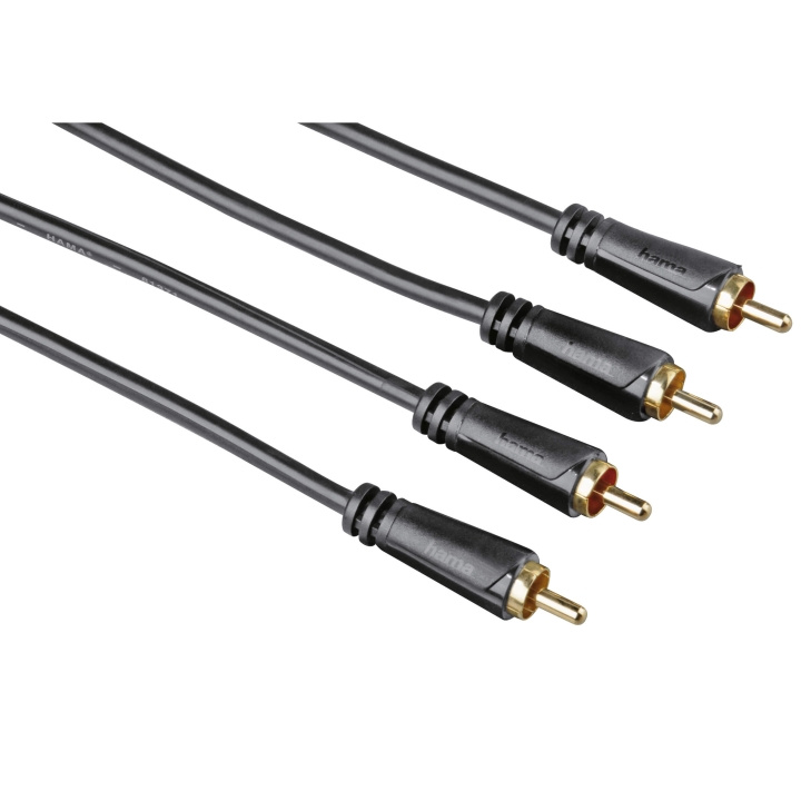 Hama Audio Kabel 2 Phono-2 Phono 5,0m Guldbelagt TL i gruppen HJEMMEELEKTRONIK / Kabler og adaptere / RCA / Kabler hos TP E-commerce Nordic AB (C18508)
