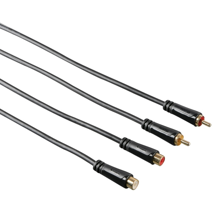 Hama Kabel Audio 2xRCA-2xRCA Förlängning Guld Svart 3m i gruppen HJEMMEELEKTRONIK / Kabler og adaptere / RCA / Kabler hos TP E-commerce Nordic AB (C18509)