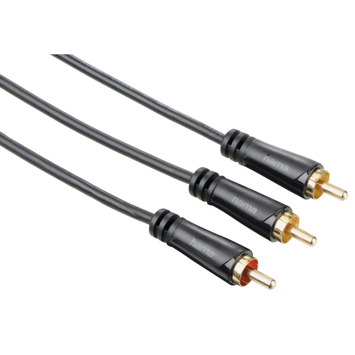 Hama Kabel Audio 1xRCA-2xRCA Subwooferkabel Guld Svart 7.5m i gruppen HJEMMEELEKTRONIK / Kabler og adaptere / RCA / Kabler hos TP E-commerce Nordic AB (C18512)