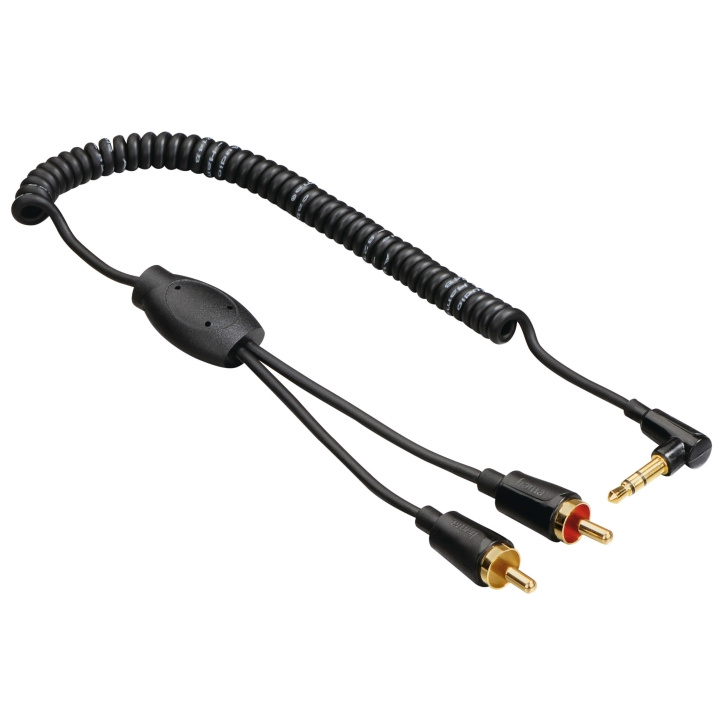 HAMA Audio Kabel 3,5mm Jack-2 Phono 0,75m Vinklet 90° TL i gruppen HJEMMEELEKTRONIK / Kabler og adaptere / RCA / Kabler hos TP E-commerce Nordic AB (C18519)