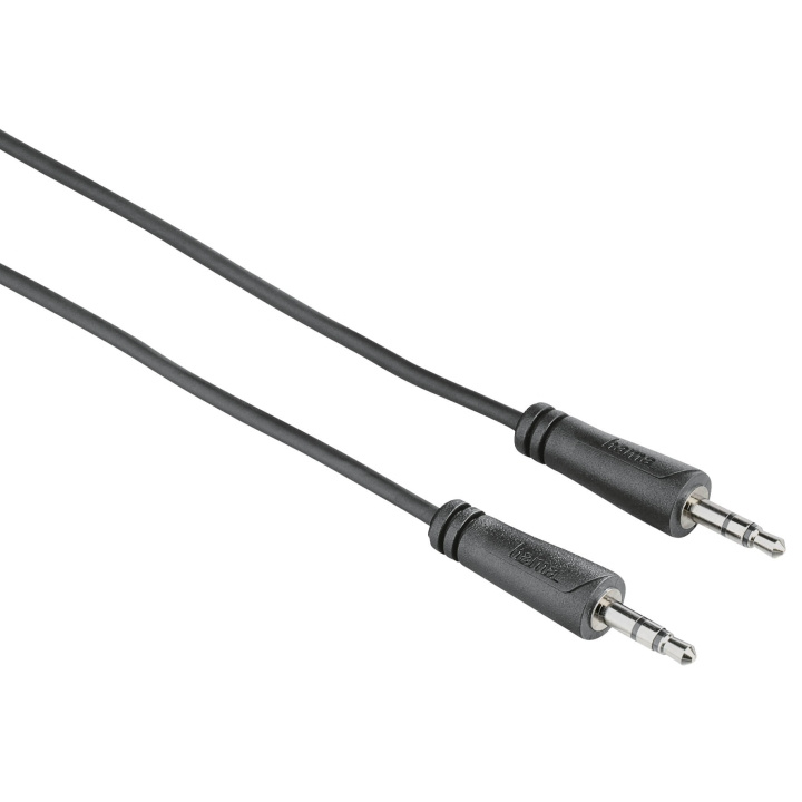 Hama Kabel Audio 3.5mm-3.5mm Svart 1.5m i gruppen HJEMMEELEKTRONIK / Kabler og adaptere / Audio Analog / 3.5 mm hos TP E-commerce Nordic AB (C18520)
