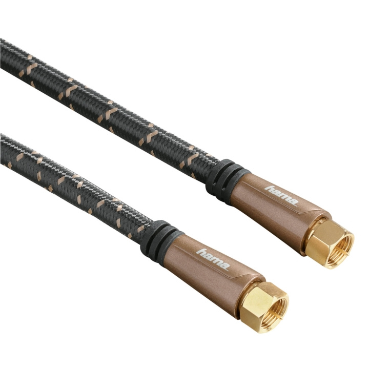 Hama Kabel Antenn SAT 120dB F-Plug-F-Plug Svart 1.5m i gruppen HJEMMEELEKTRONIK / Kabler og adaptere / Antennekabler og tilbehør / Antenne kabler hos TP E-commerce Nordic AB (C18535)