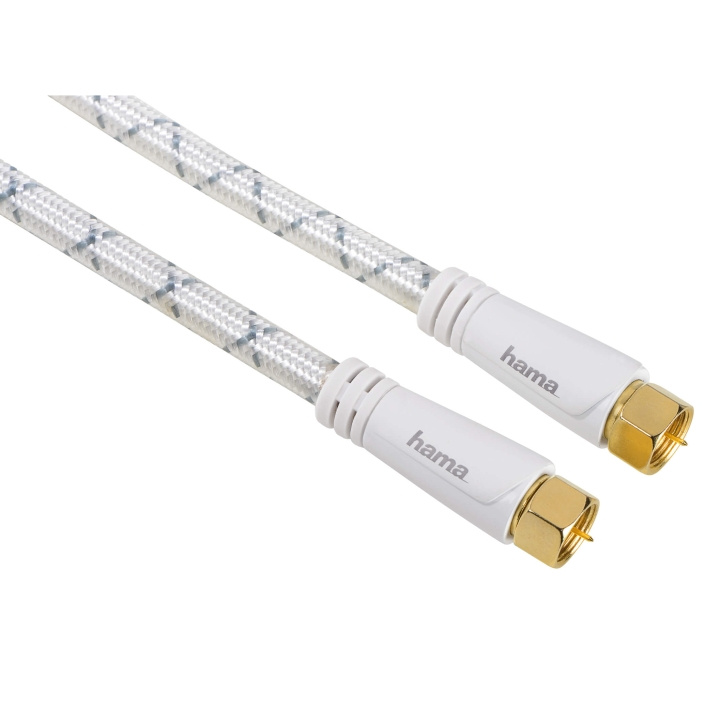 Hama Kabel Antenn SAT 120dB F-Plug-F-Plug Vit 3m i gruppen HJEMMEELEKTRONIK / Kabler og adaptere / Antennekabler og tilbehør / Antenne kabler hos TP E-commerce Nordic AB (C18539)