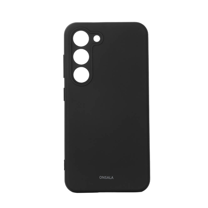Onsala Mobilcover Silikone Sort - Samsung S23 5G i gruppen SMARTPHONES & TABLETS / Mobil Beskyttelse / Samsung hos TP E-commerce Nordic AB (C18589)