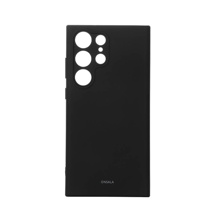 Onsala Backcover Silicone Samsung S23 5G Ultra Black i gruppen SMARTPHONES & TABLETS / Mobil Beskyttelse / Samsung hos TP E-commerce Nordic AB (C18591)
