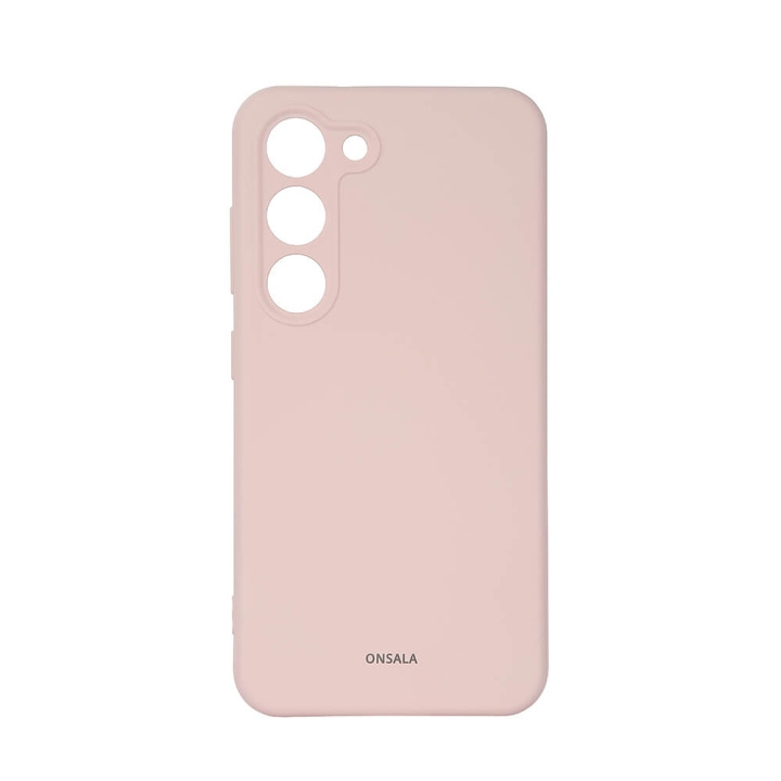 ONSALA Mobilcover Silikone Chalk Pink - Samsung S23 5G i gruppen SMARTPHONES & TABLETS / Mobil Beskyttelse / Samsung hos TP E-commerce Nordic AB (C18592)